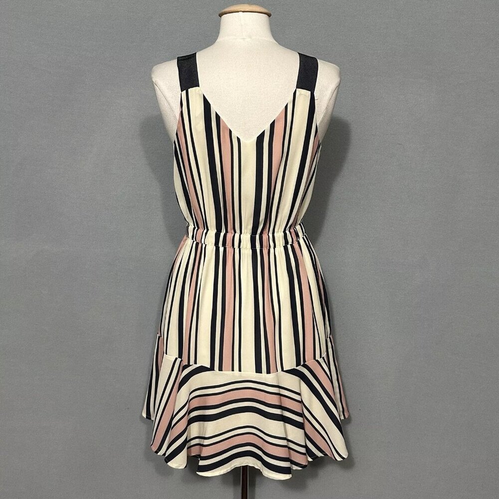 Greylin Anthropologie Womens Dress Small Pink Blue Stripe Classic Casual Event